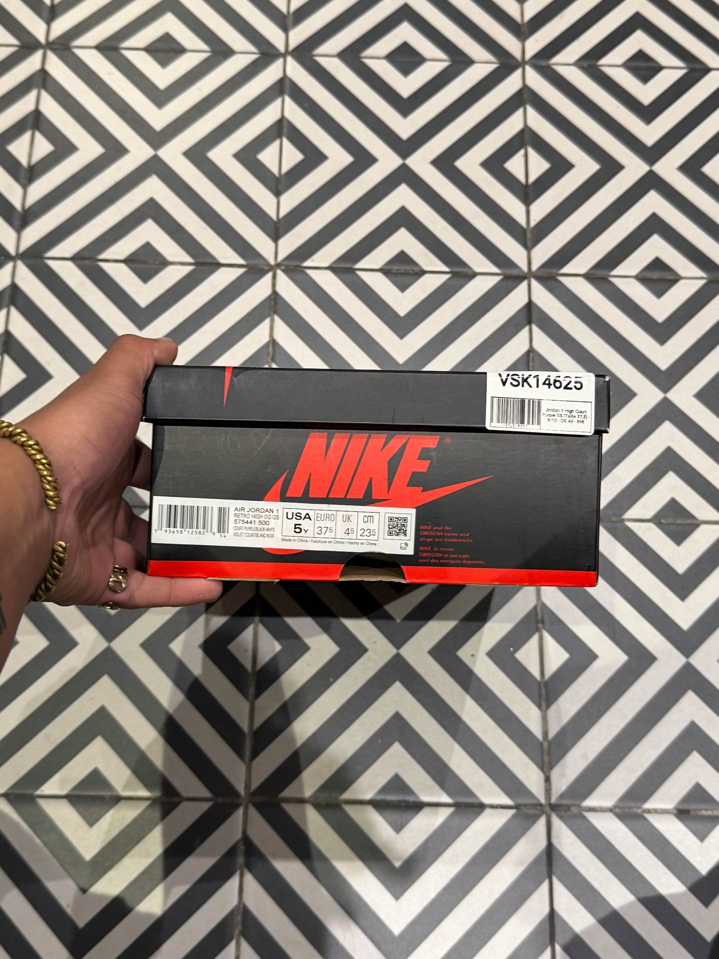 Jordan 1 High Court Purple GS (Taille 37,5)