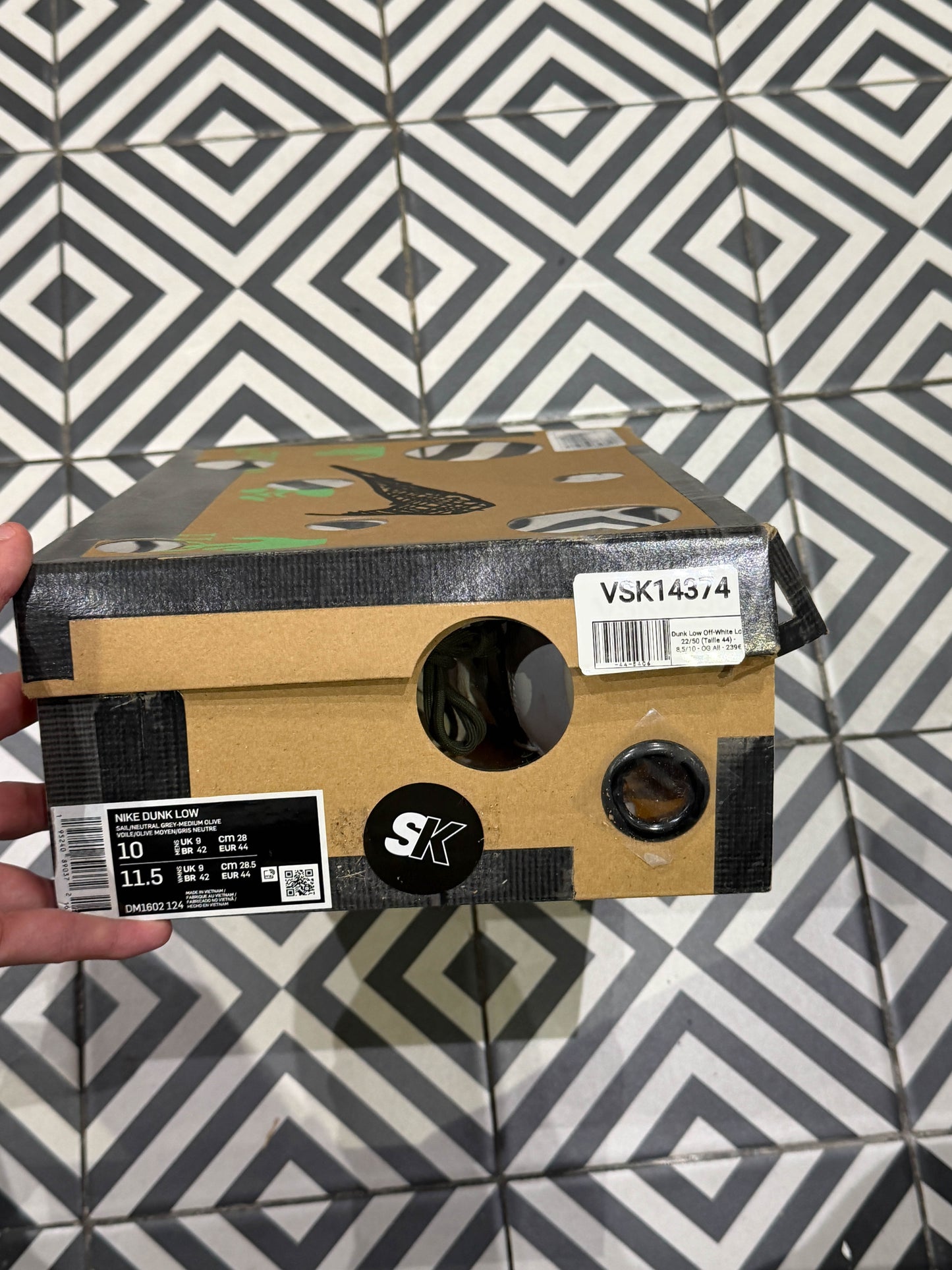 Dunk Low Off-White Lot 22/50 (Taille 44)