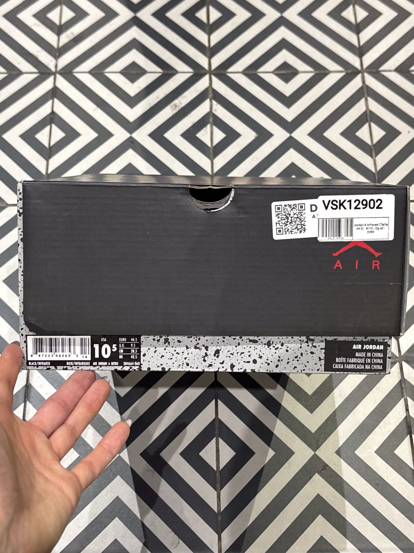 Jordan 6 Infrared (Taille 44,5)