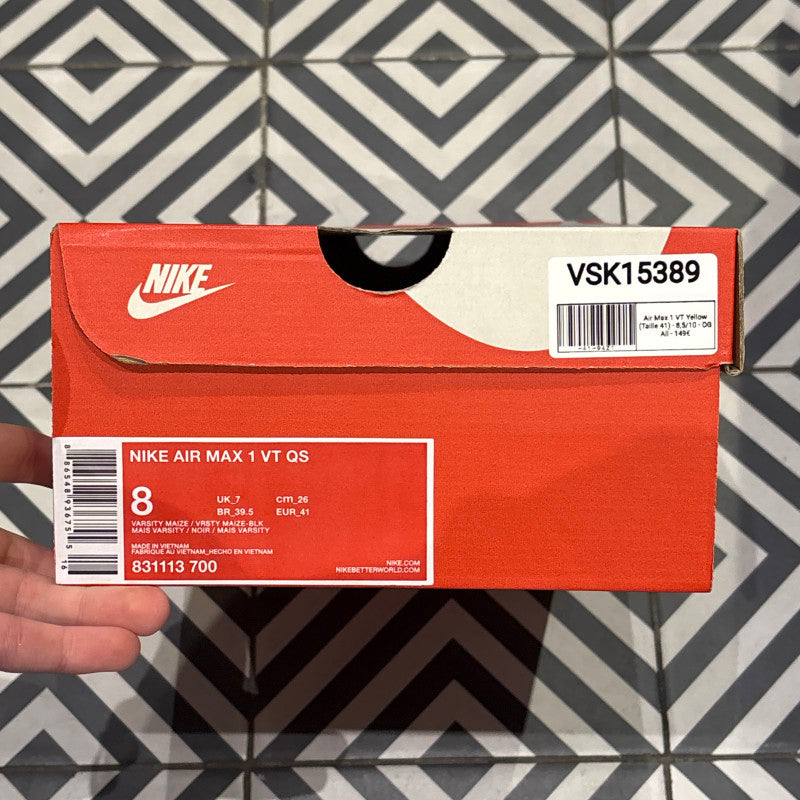 Air Max 1 VT Yellow (Taille 41)