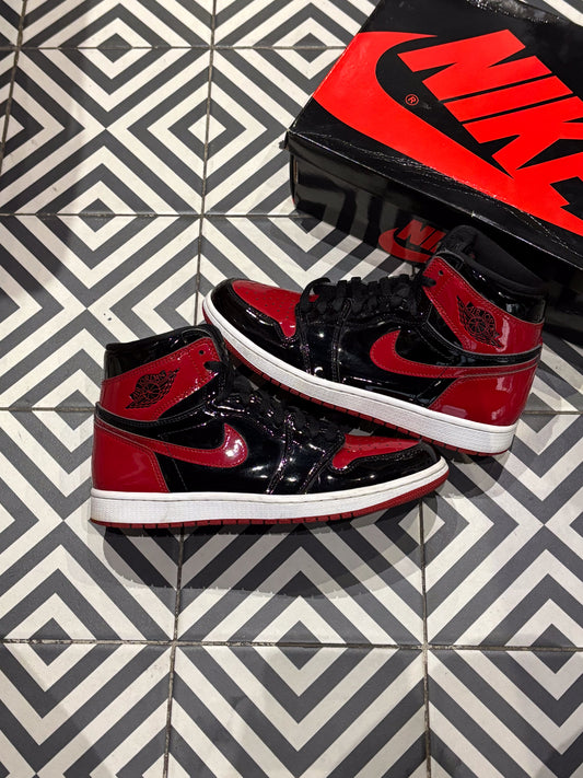 Jordan 1 High Patent Bred (Taille 42,5)