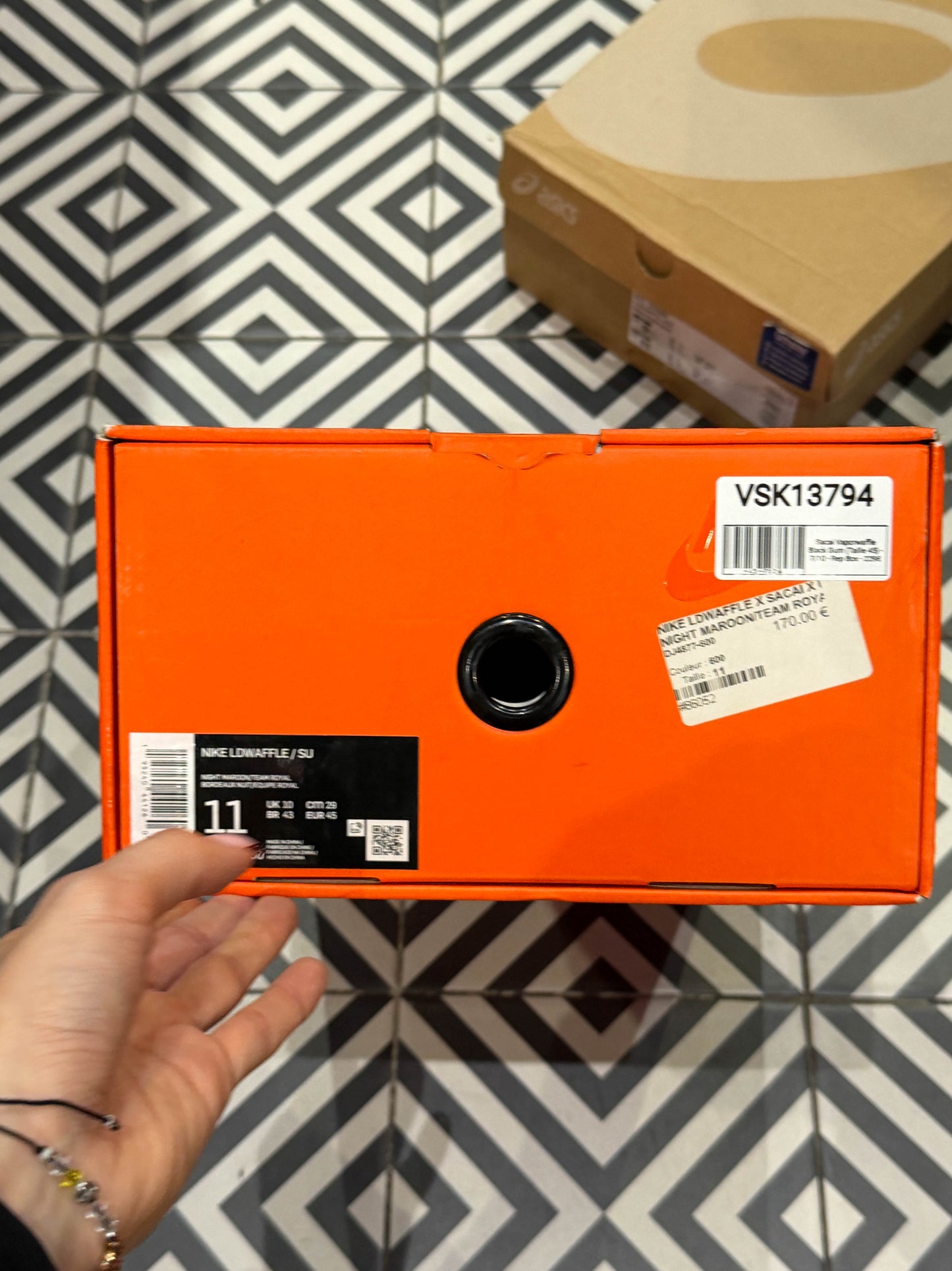 Sacai Vaporwaffle Black Gum (Taille 45)