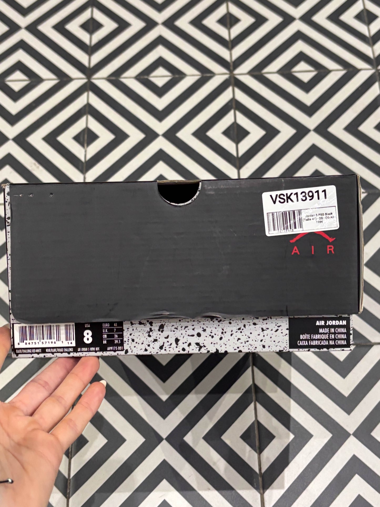 Jordan 5 PSG Black (Taille 41)