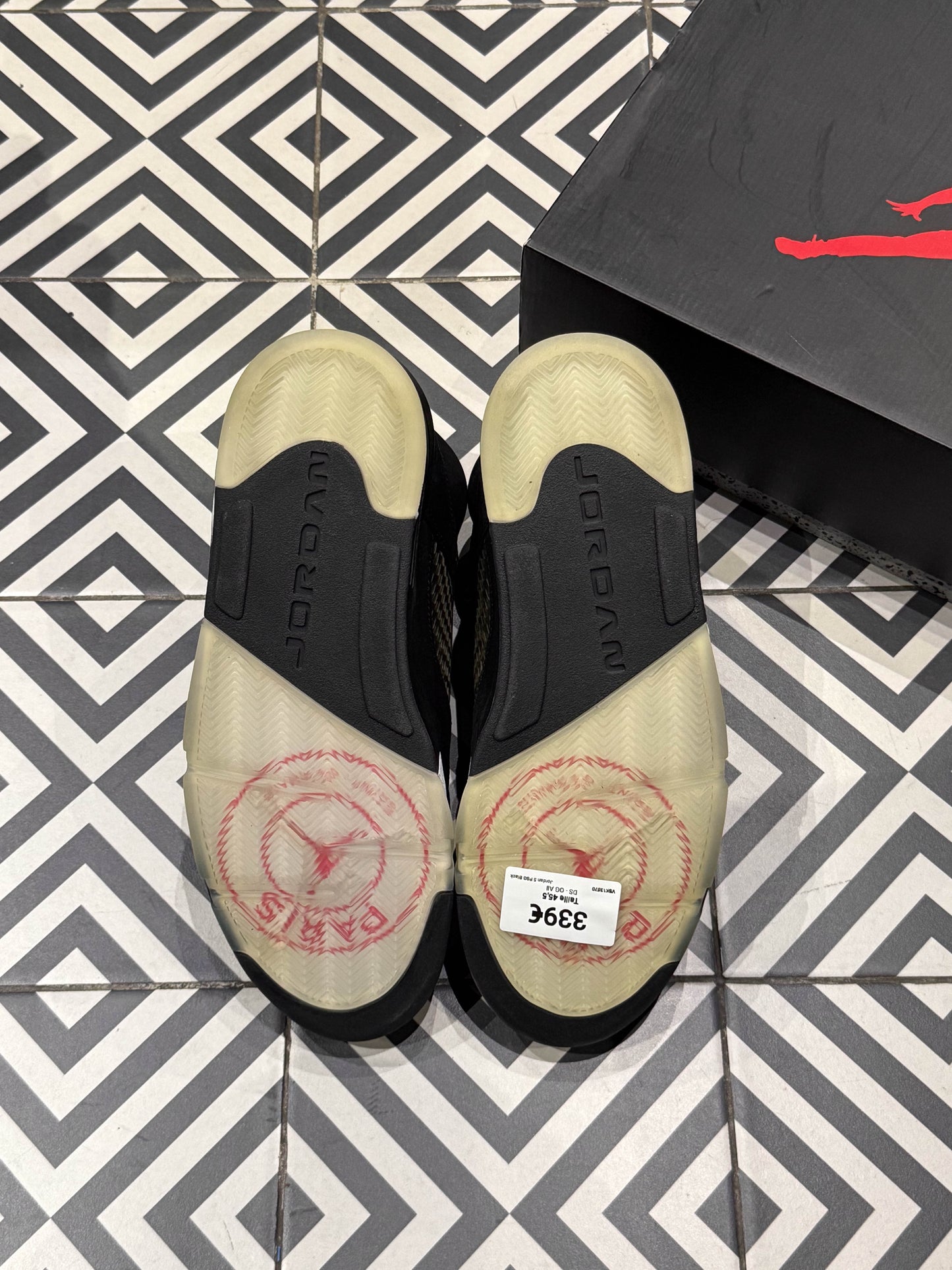 Jordan 5 PSG Black (Taille 45,5)