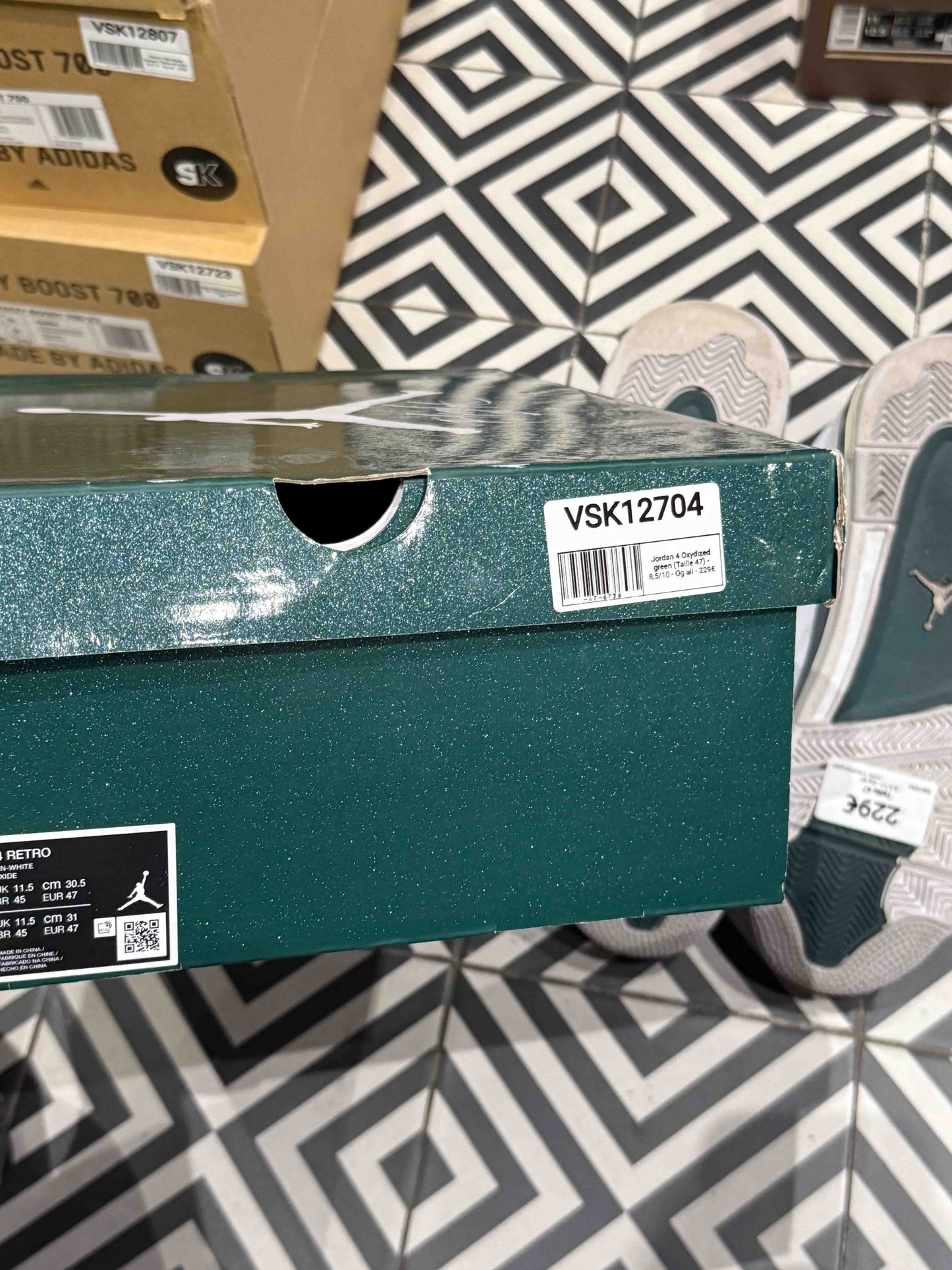 Jordan 4 Oxydized green (Taille 47)