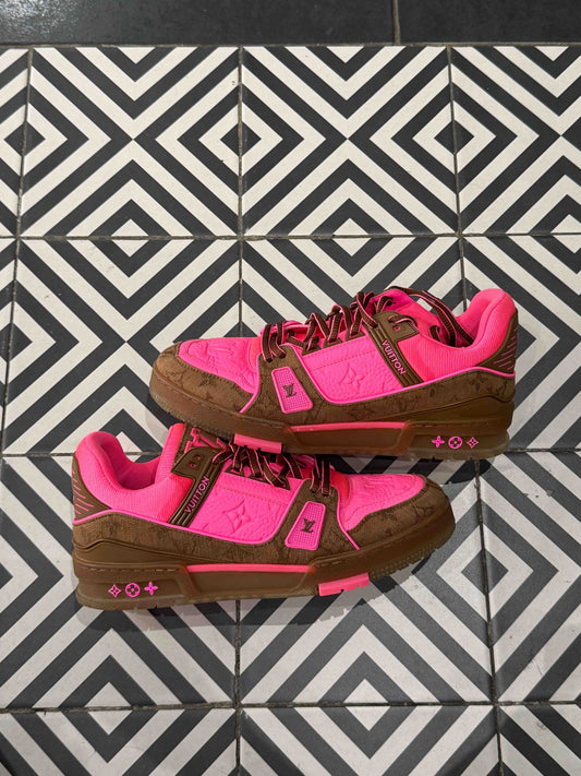 Louis Vuitton Trainer Pink Brown (Taille 42)