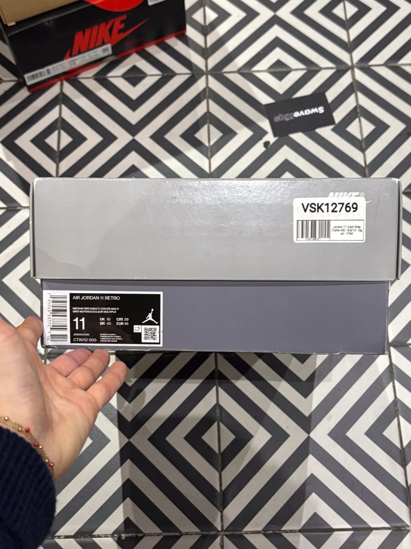 Jordan 11 Cool Grey (Taille 45)