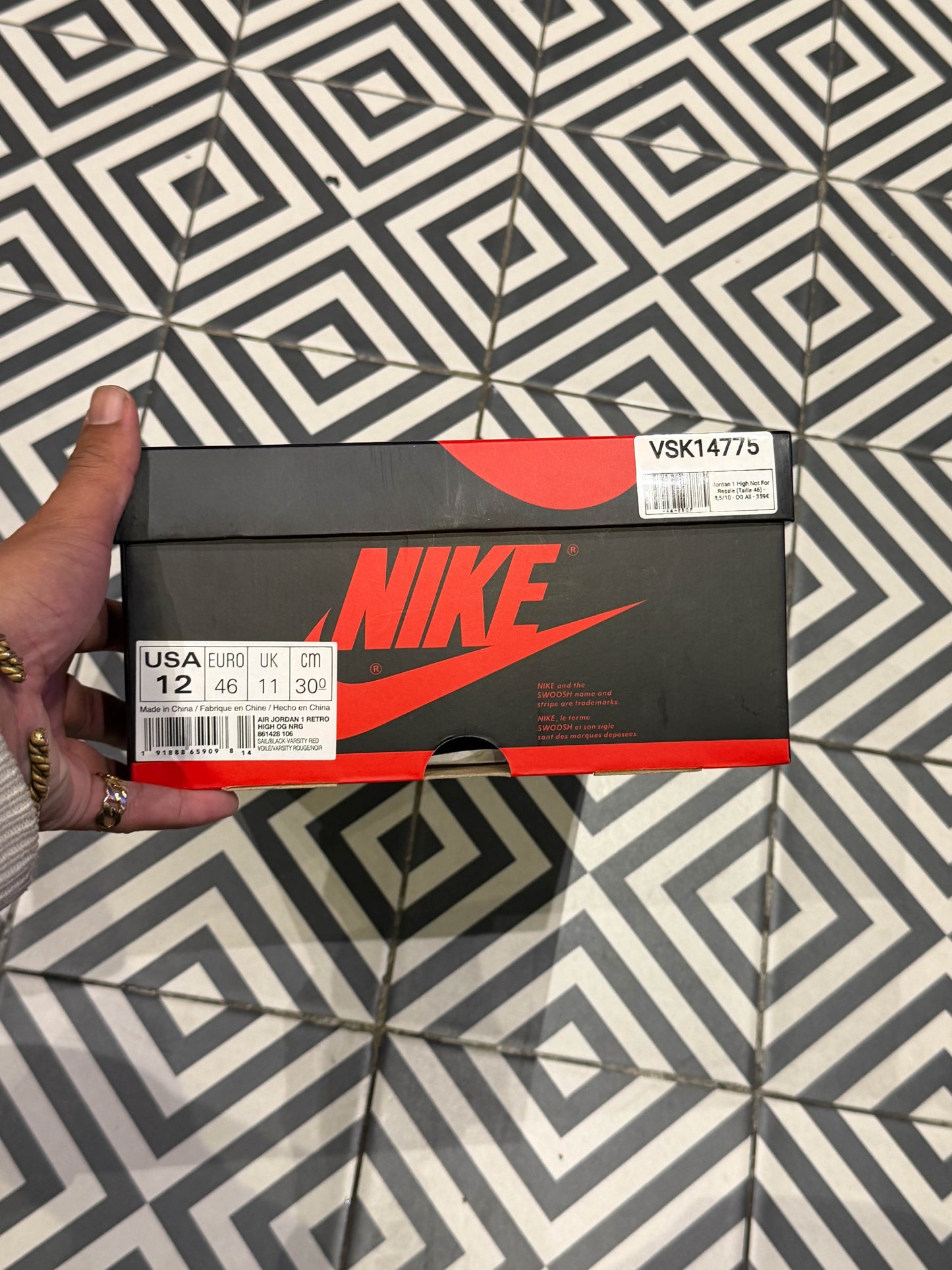 Jordan 1 High Not For Resale (Taille 46)