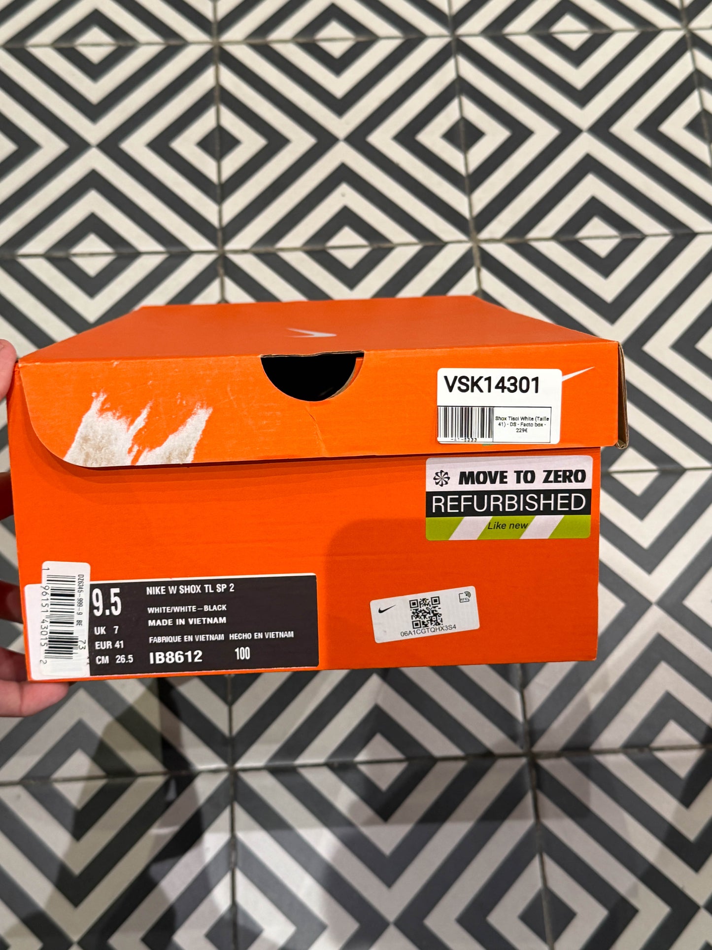 Shox Tisci White (Taille 41)