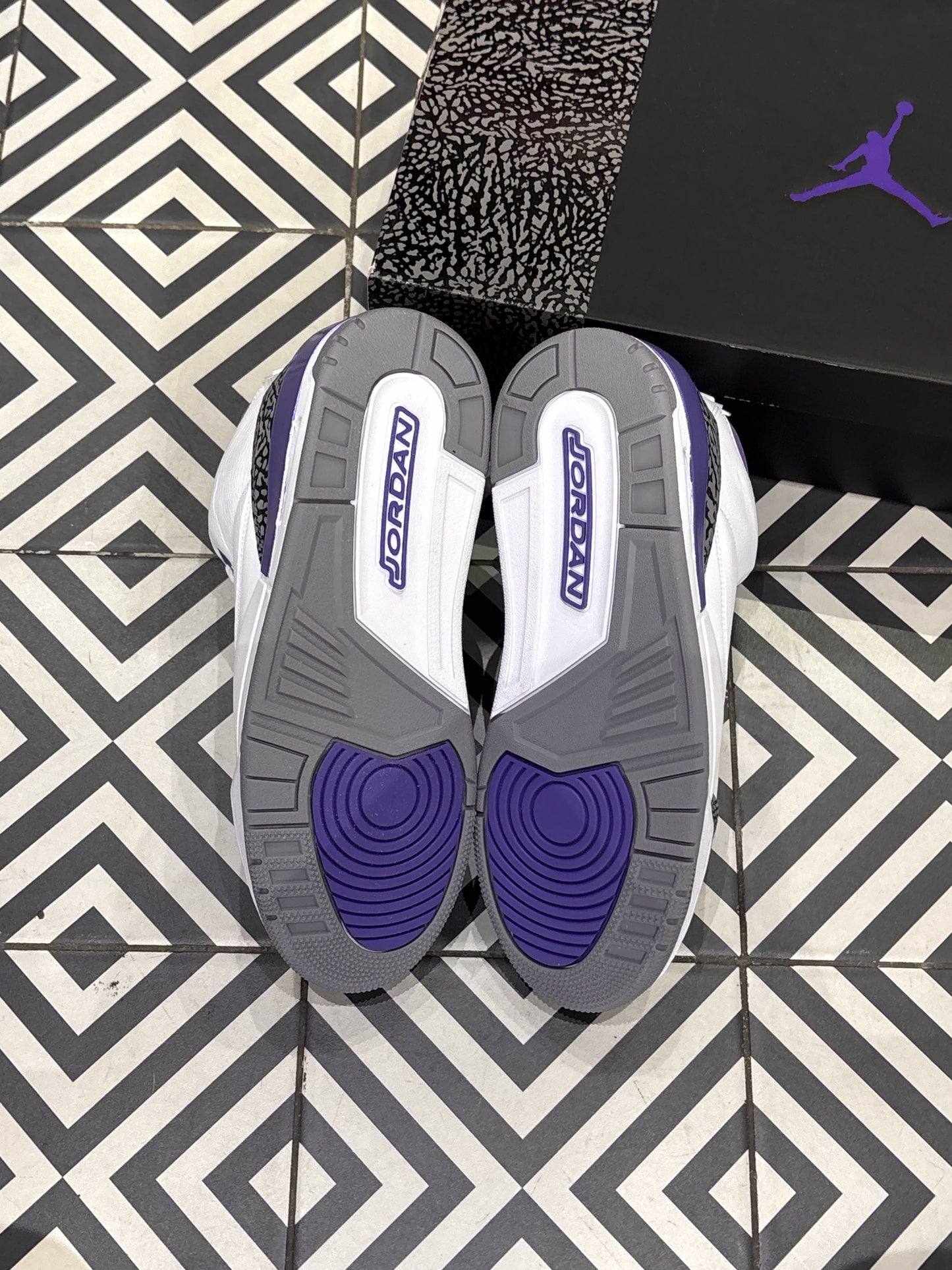 JORDAN 3 Dark Iris (Taille 44)