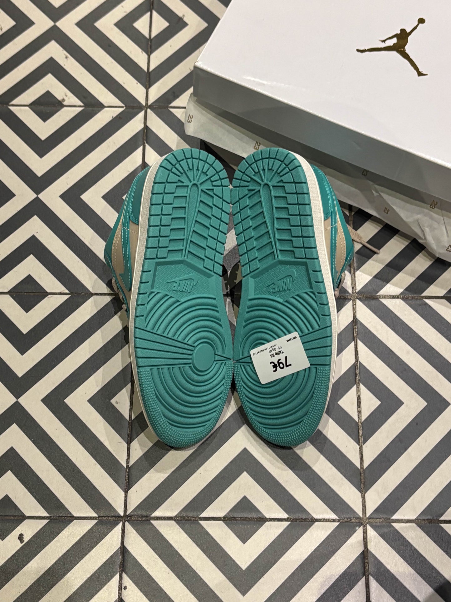 Jordan 1 Low Washed Teal (Taille 36)