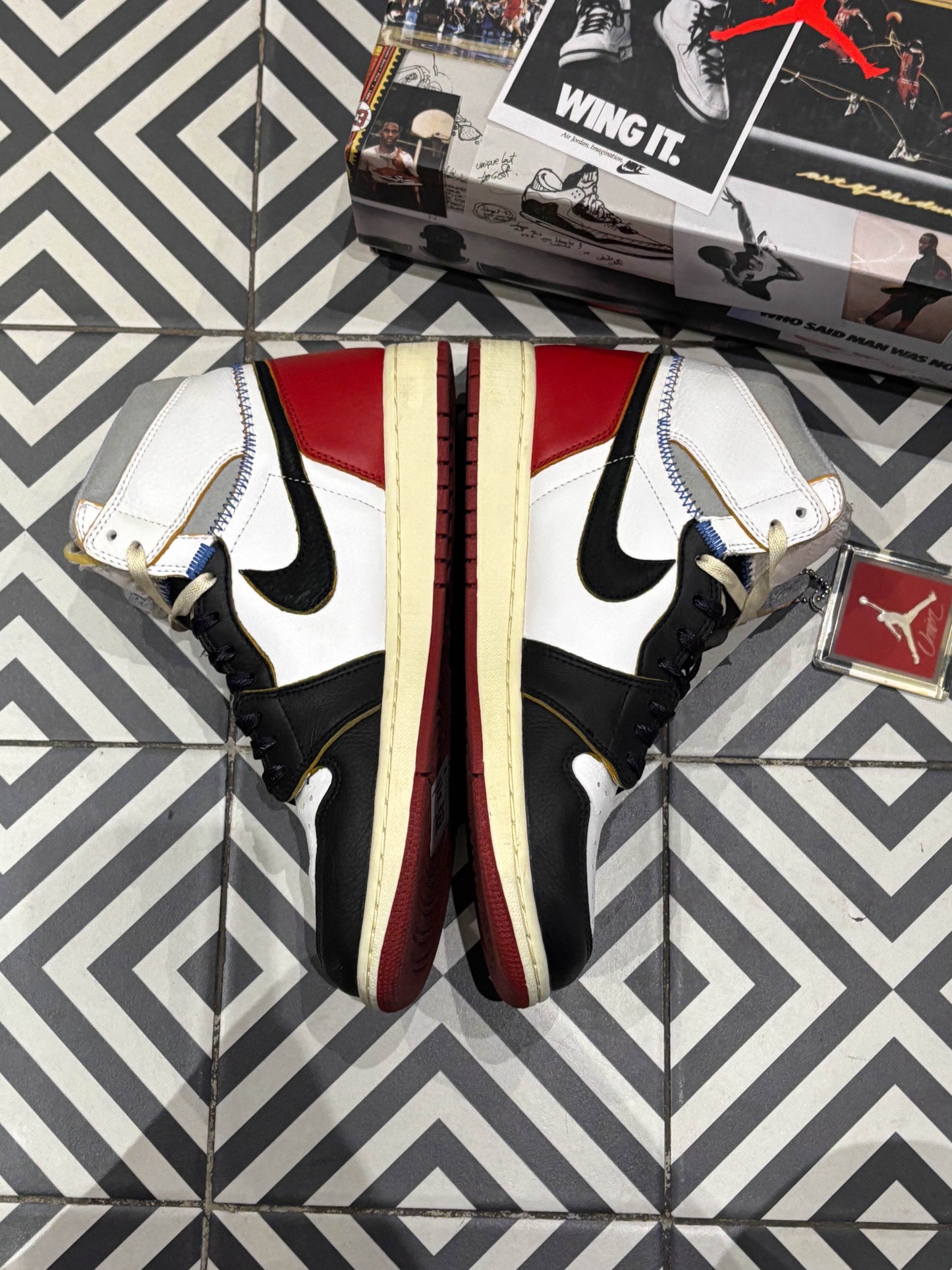 Jordan 1 High Union Black Toe (Taille 44)