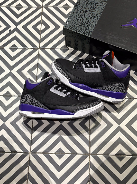 Jordan 3 Court Purple (Taille 42)