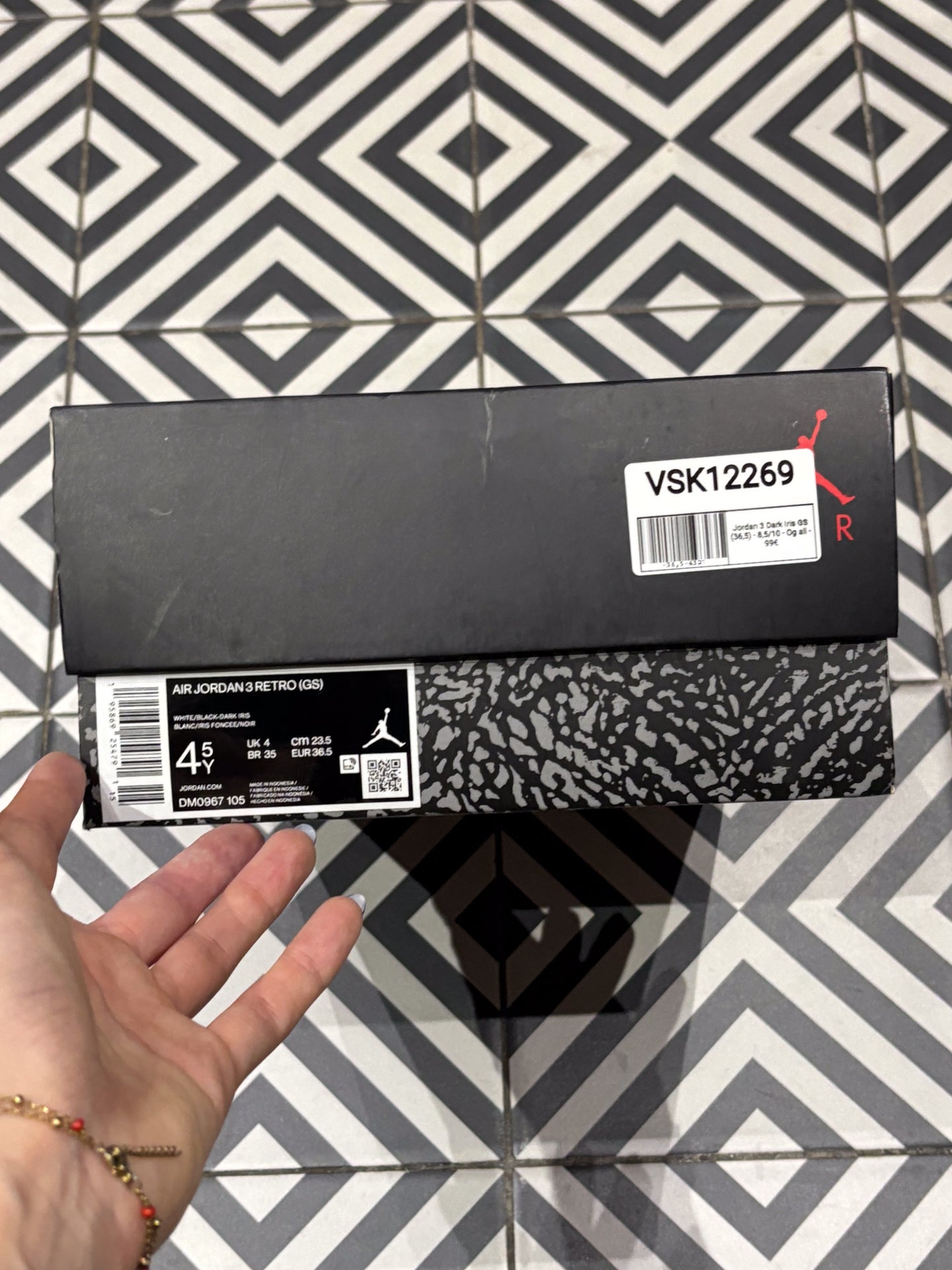 Jordan 3 Dark Iris GS (36,5)