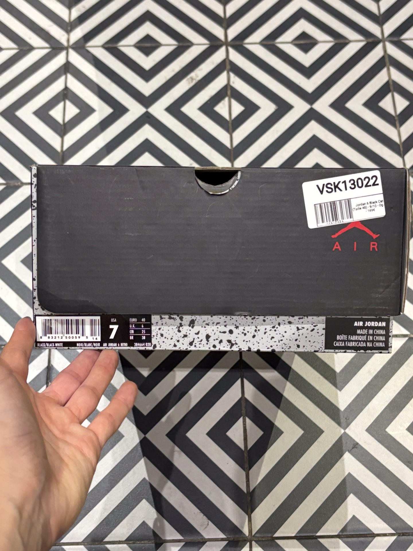 Jordan 6 Black Cat (Taille 40)