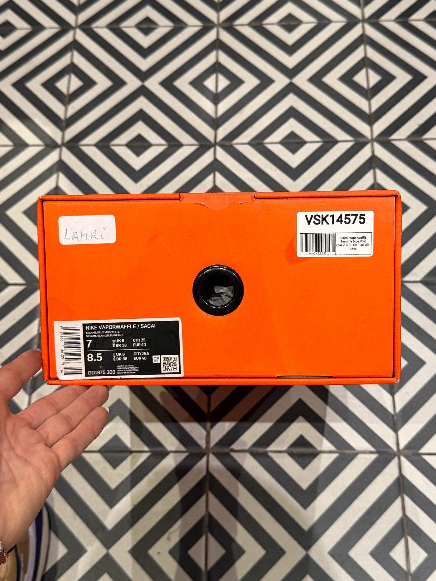 Sacai Vaporwaffle Sesame blue Void (Taille 40)