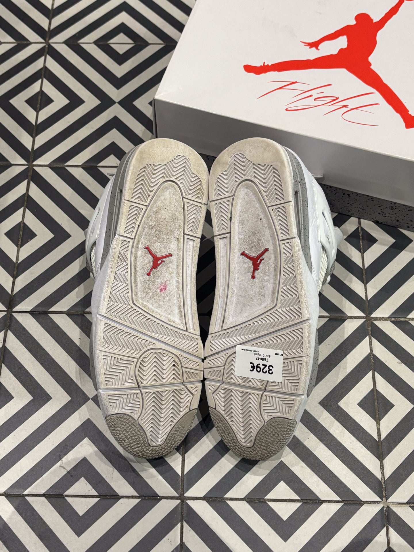Jordan 4 White Oreo (Taille 47)