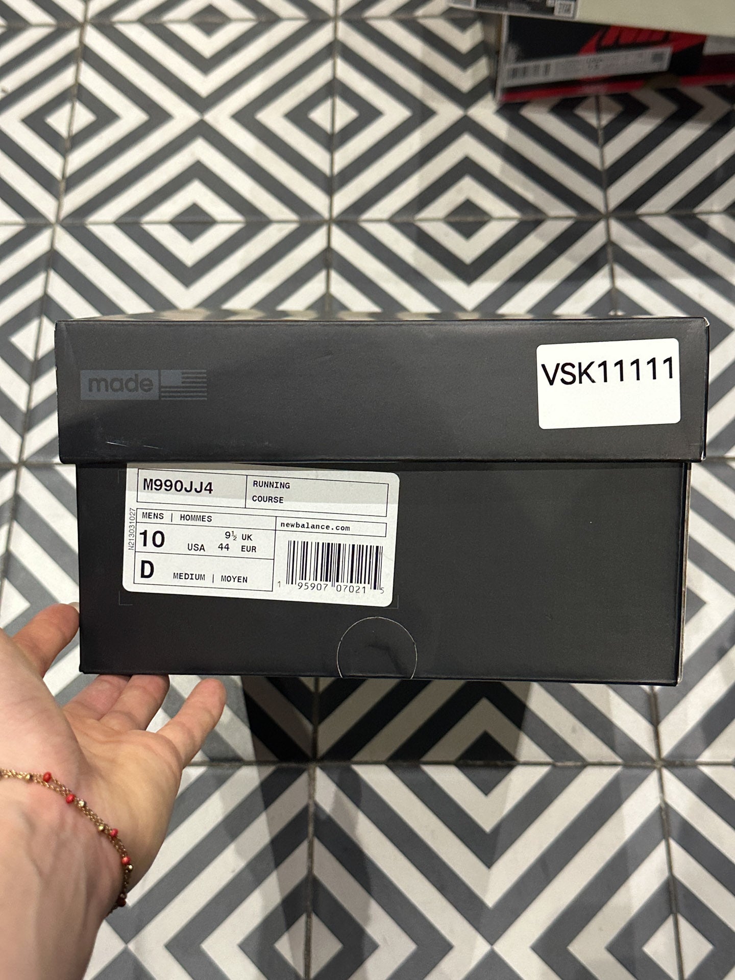 New Balance 990 V4 JJJJound Black (Taille 44)
