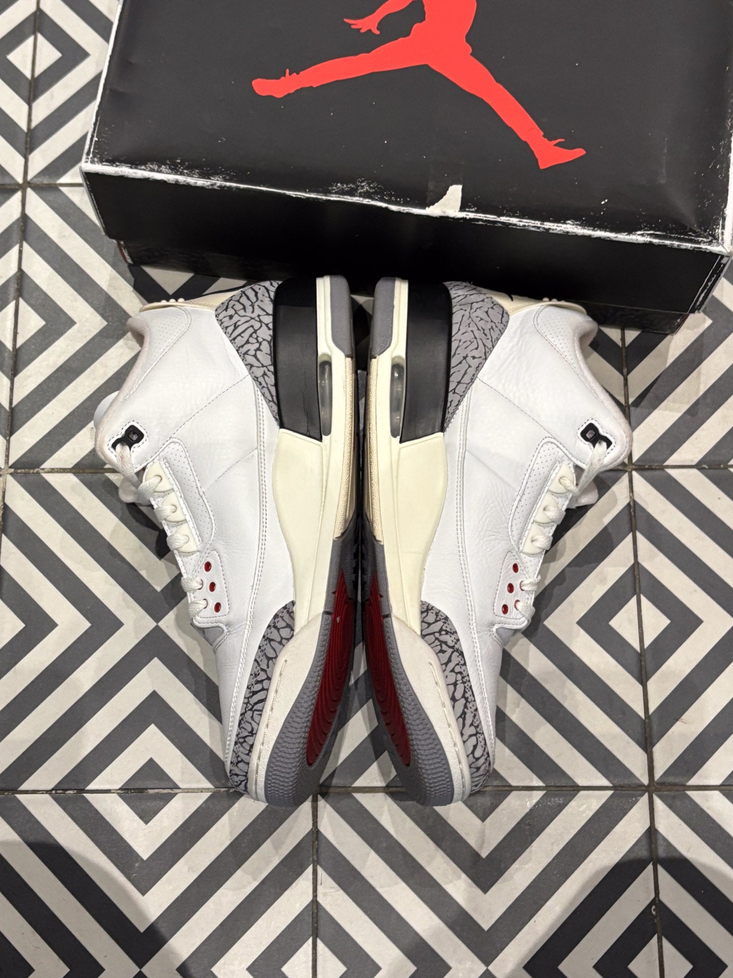 Jordan 3 White Cement Reimagined (Taille 47,5)