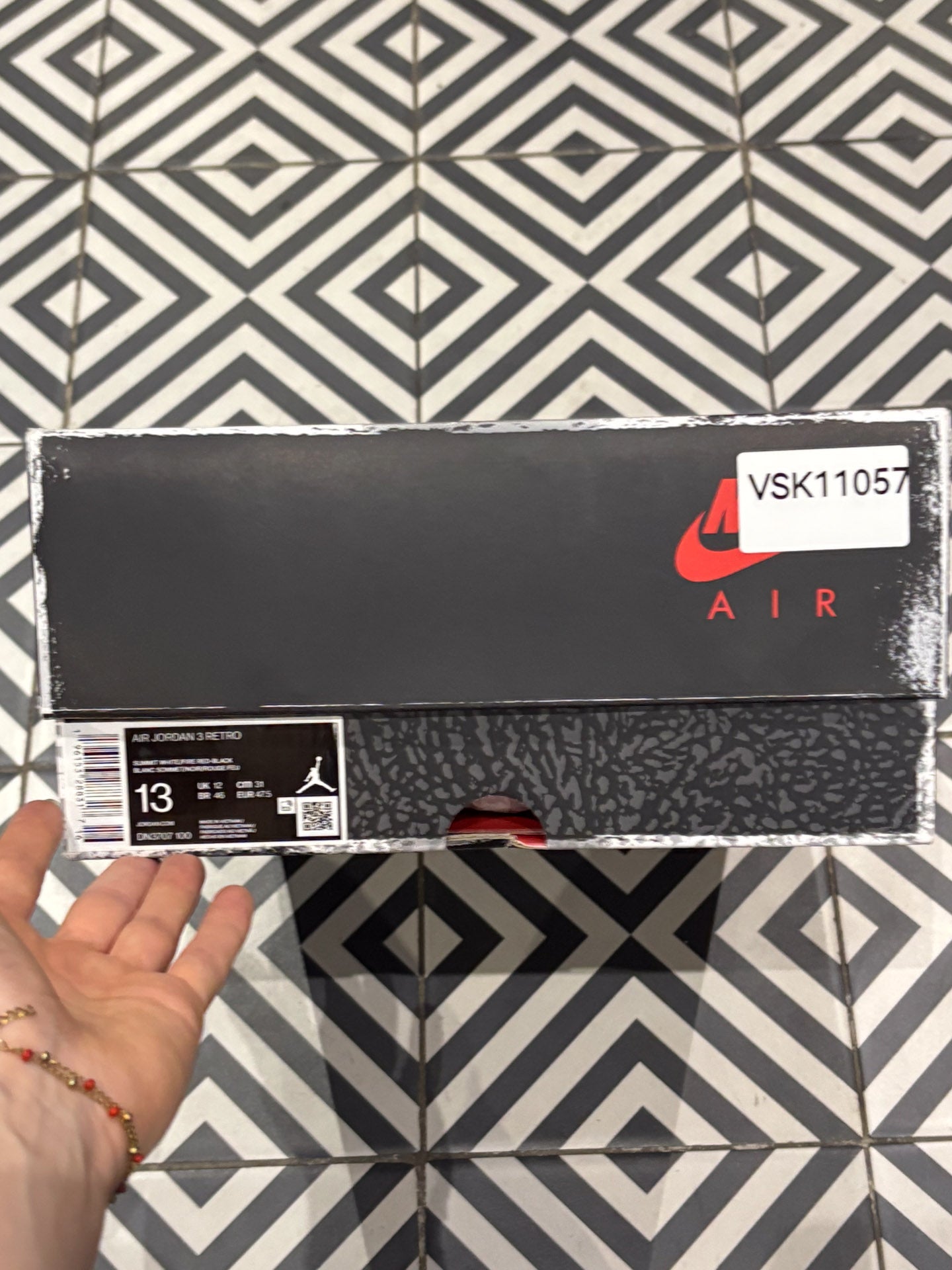 Jordan 3 White Cement Reimagined (Taille 47,5)