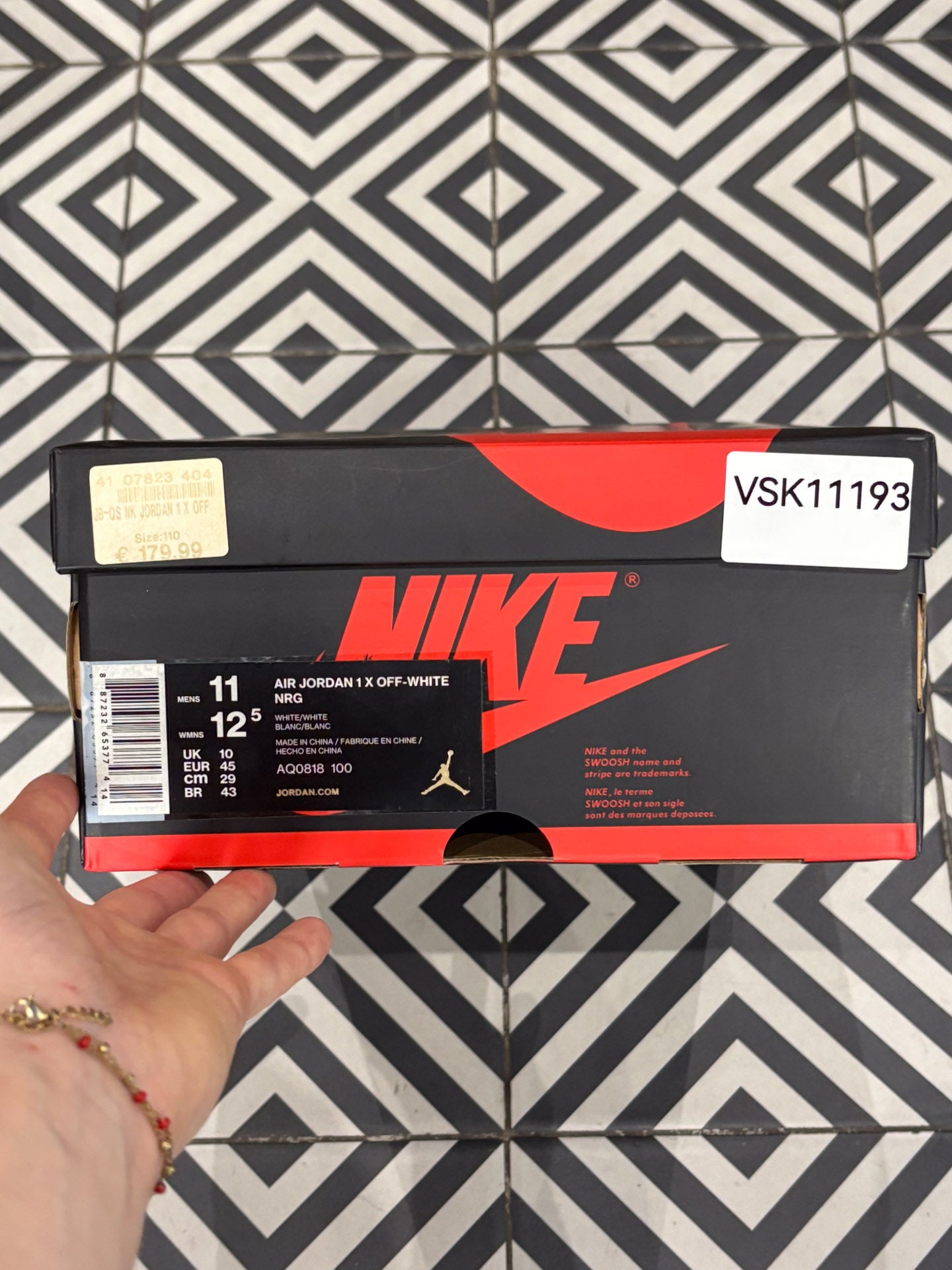 Jordan 1 High Off-White NRG (Taille 45)