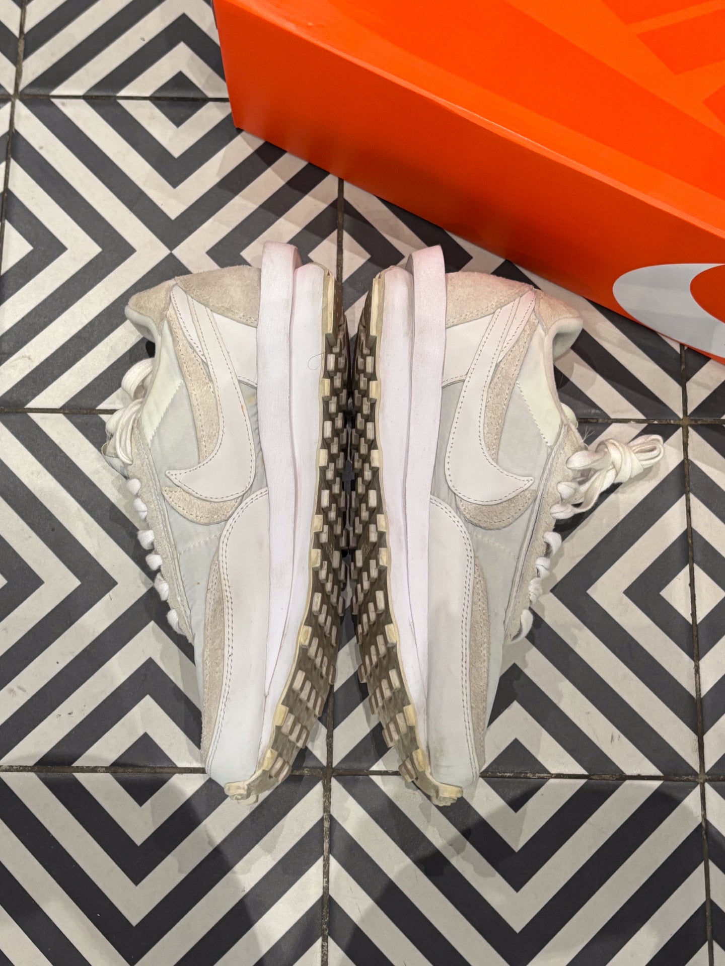 Sacai LD Waffle Nylon White (Taille 43)