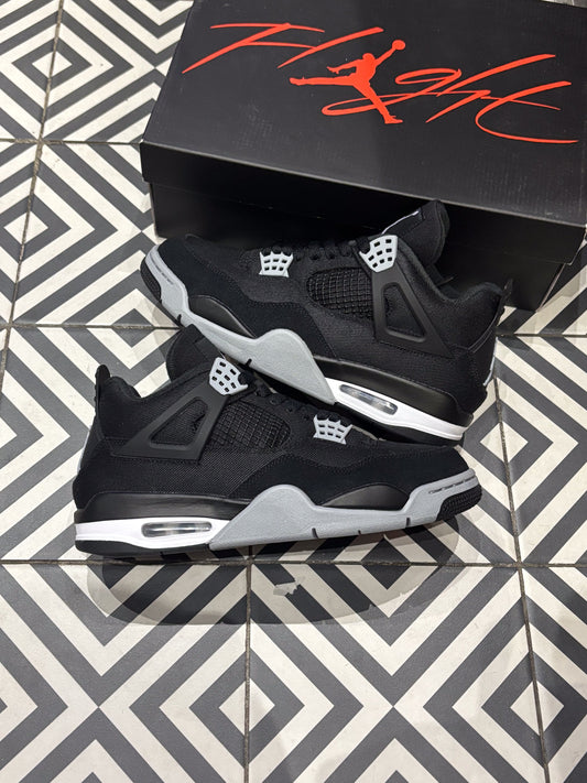 Jordan 4 Black Canvas (Taille 42,5)