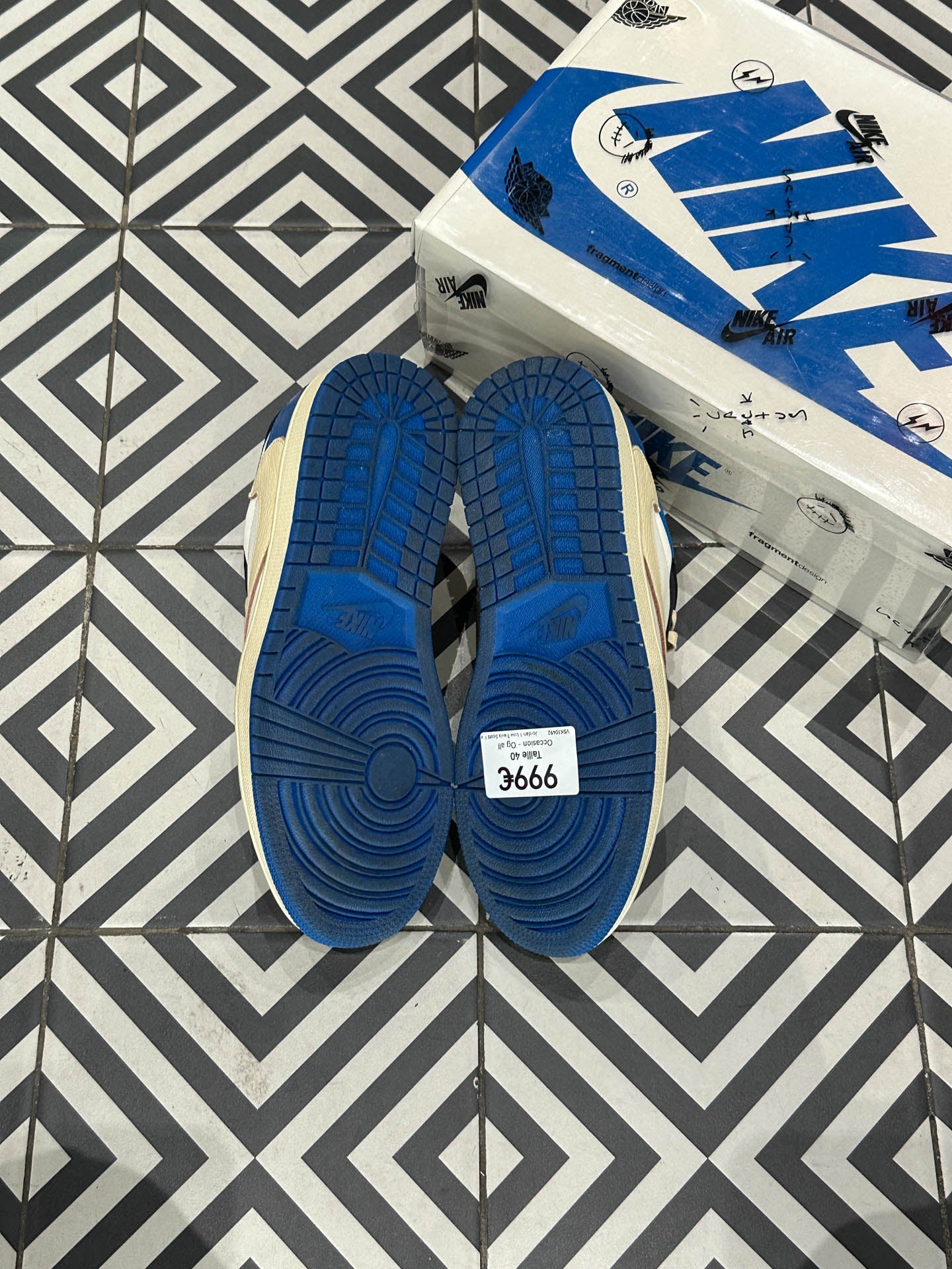 Jordan 1 Low Travis Scott Fragment (Taille 40)
