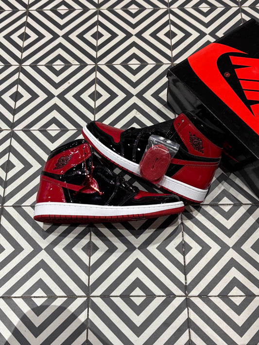 Jordan 1 High Patent Bred (Taille 47)