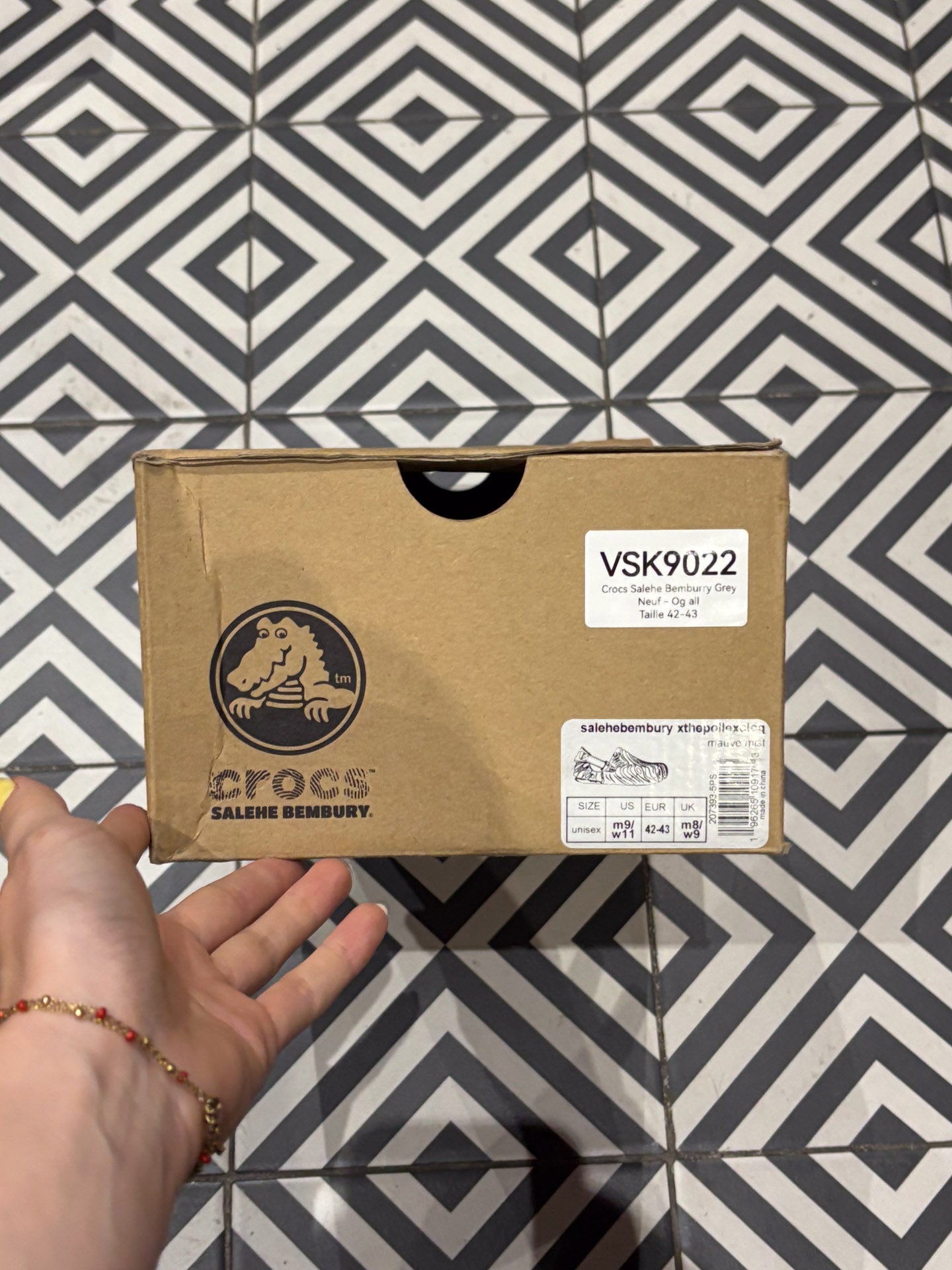 Crocs Salehe Bemburry Grey (Taille 42-43)