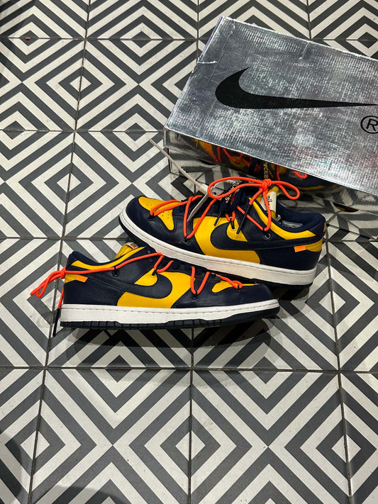 Dunk Low-White Michigan (Taille 43)