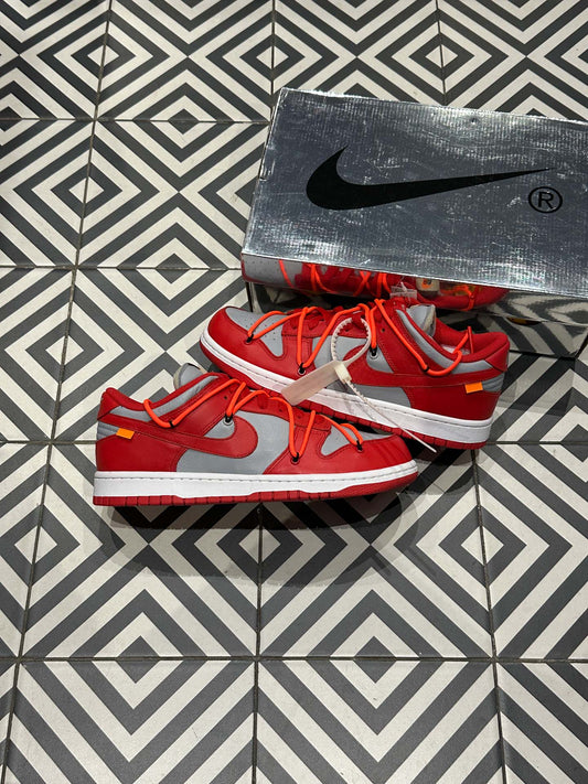 Dunk Low Off-White University Red (Taille 42)