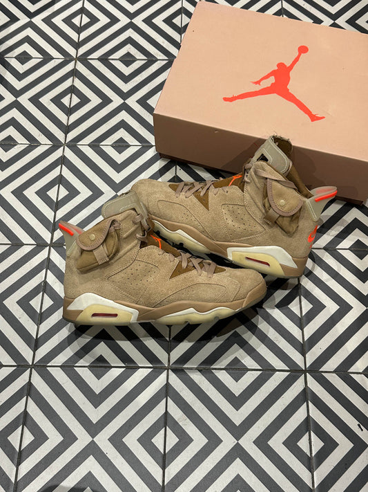 Jordan 6 Travis Scott Bristish Kaki (Taille 44)