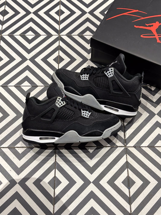 Jordan 4 Black Canvas (Taille 40)