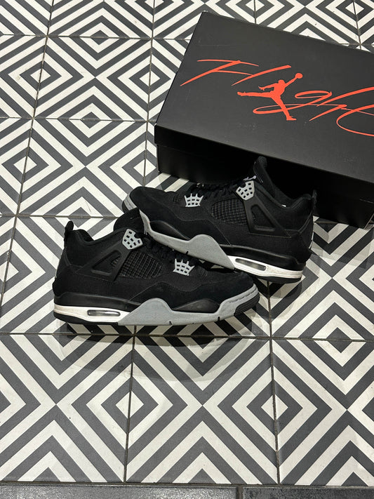 Jordan 4 Black canvas (Taille 42,5)