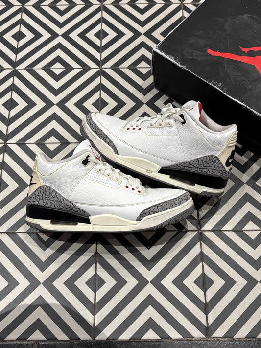 Jordan 3 White Cement Reimagined (Taille 46)