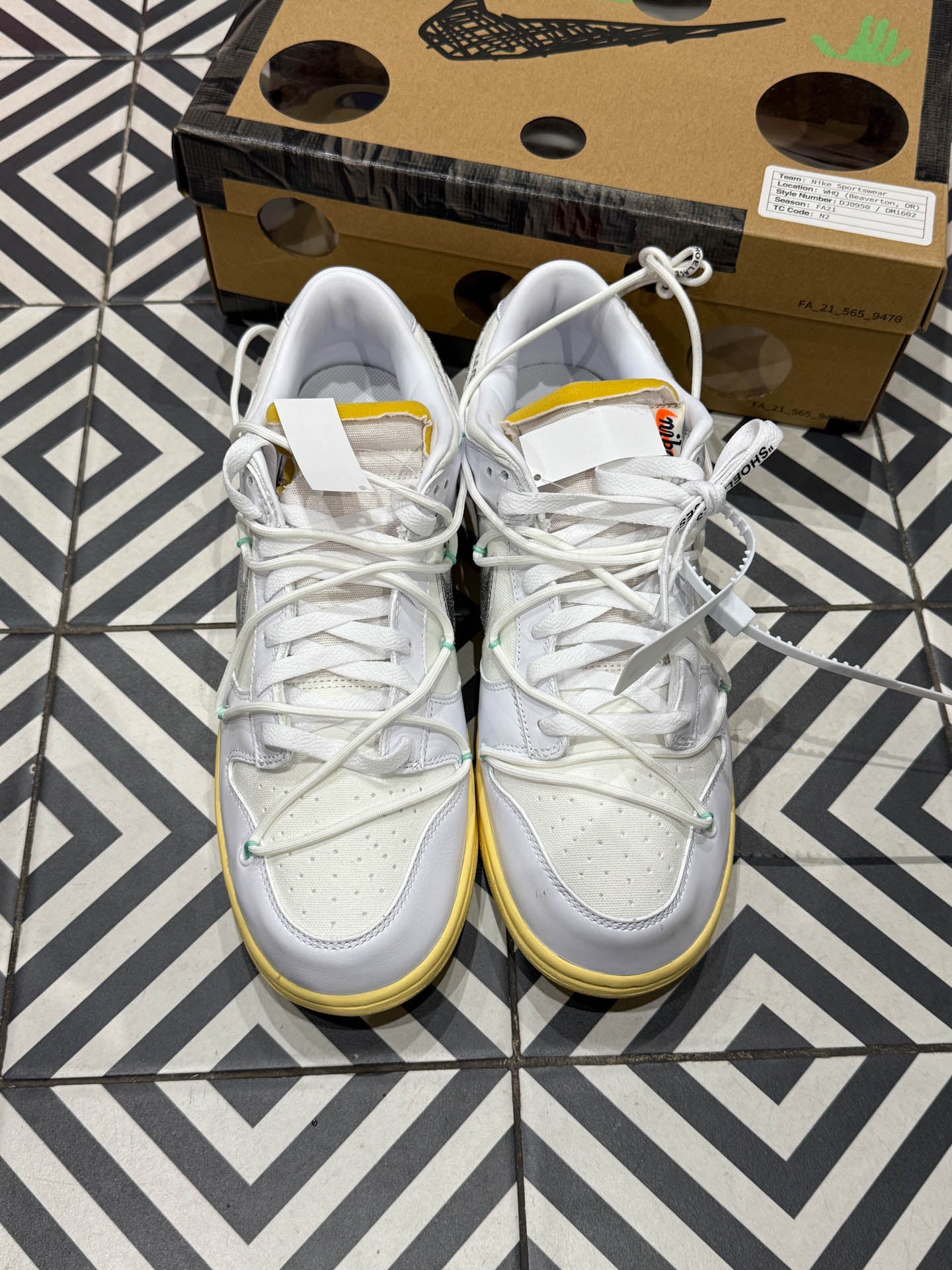 Dunk Low Off-White Lot 01/50 (Taille 46)