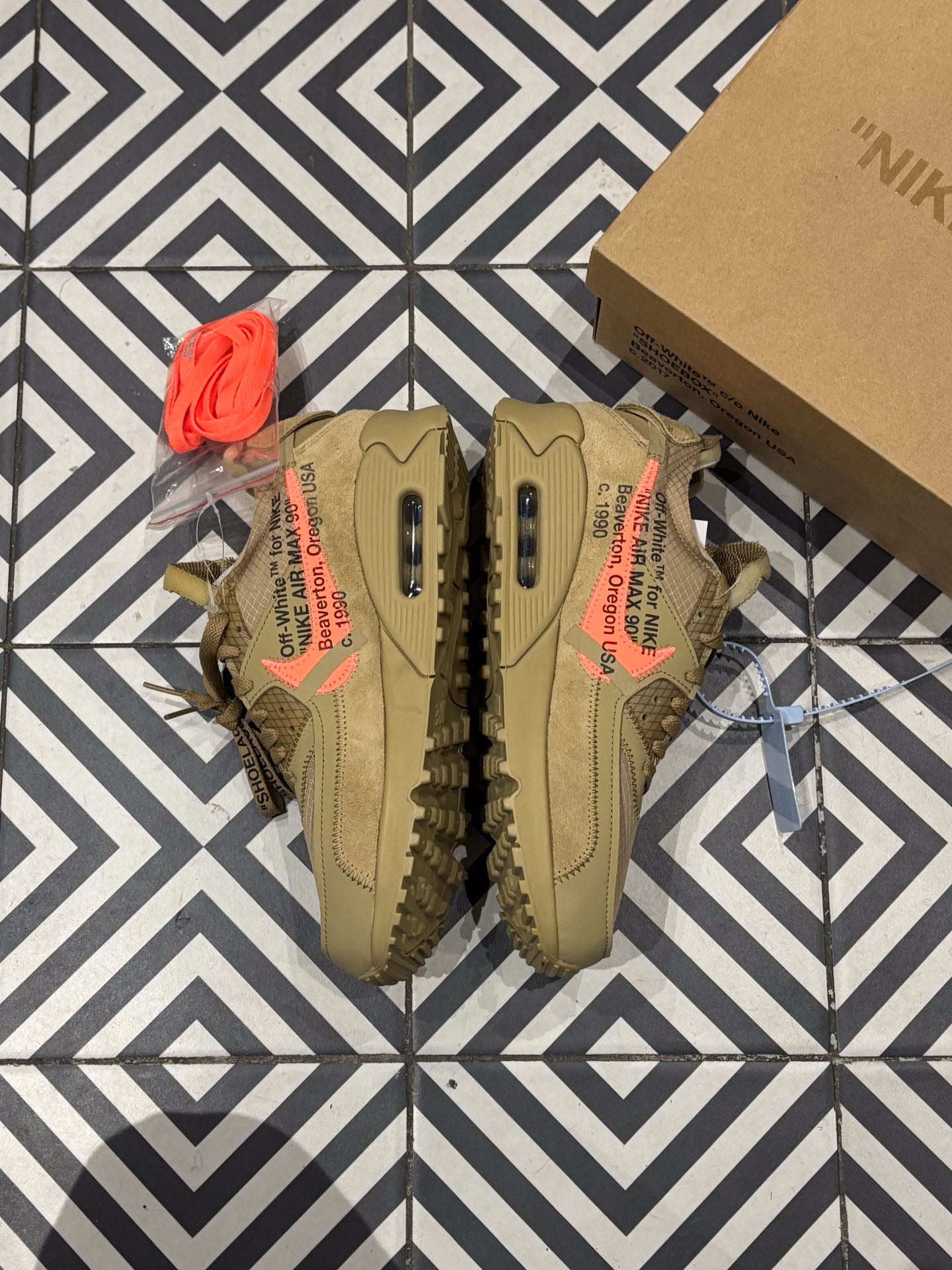 Air Max 90 Off White Desert Ore Taille 40 5 SwaveKiqs