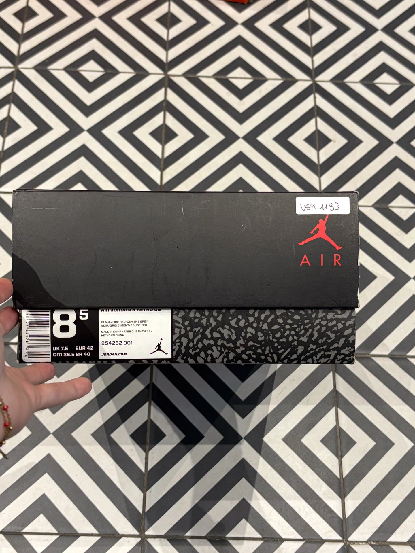 Jordan 3 black cement (Taille 42)