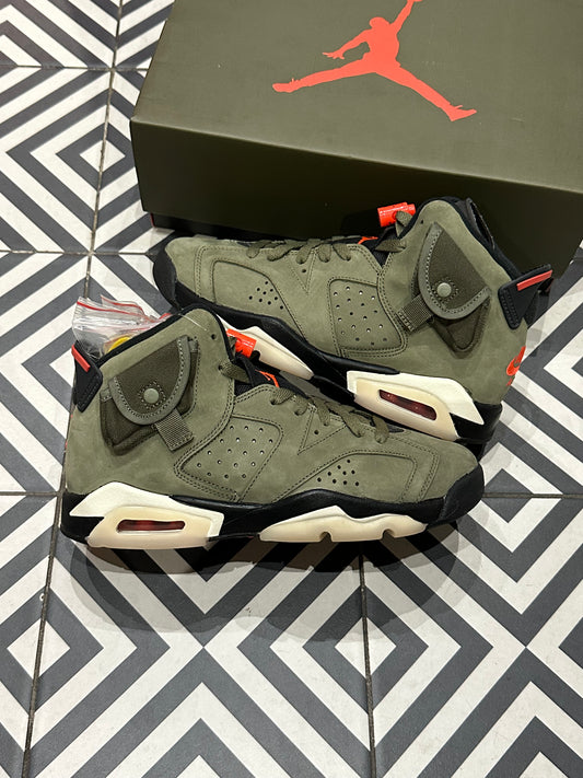 Jordan 6 Travis Scott Olive GS (Taille 38)