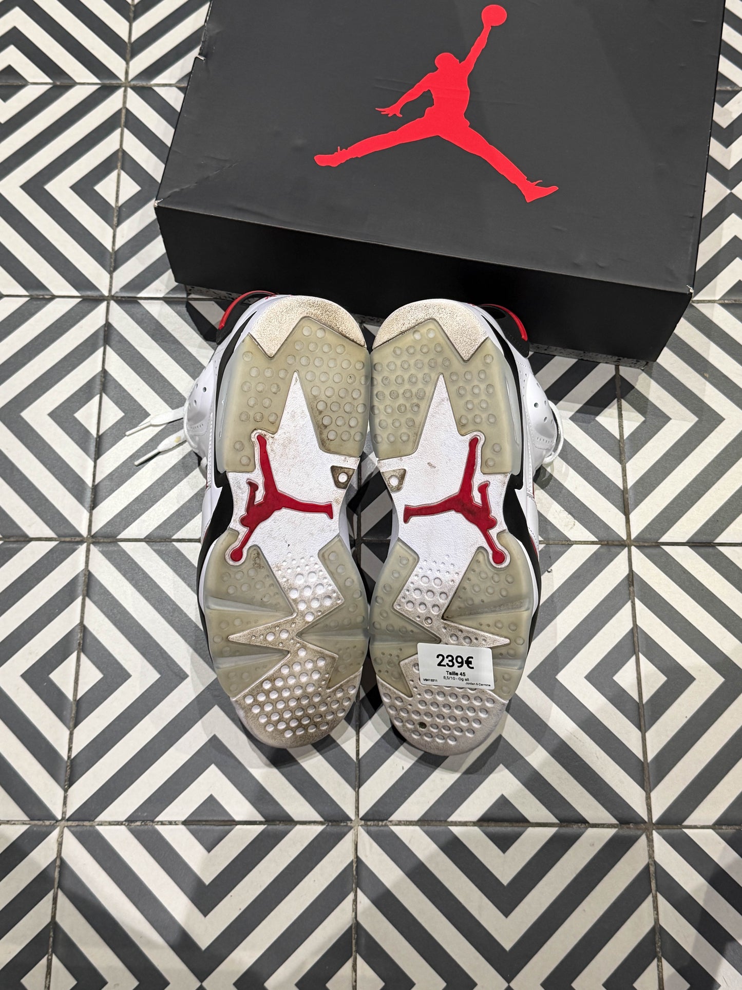 Jordan 6 Carmine (Taille 45)