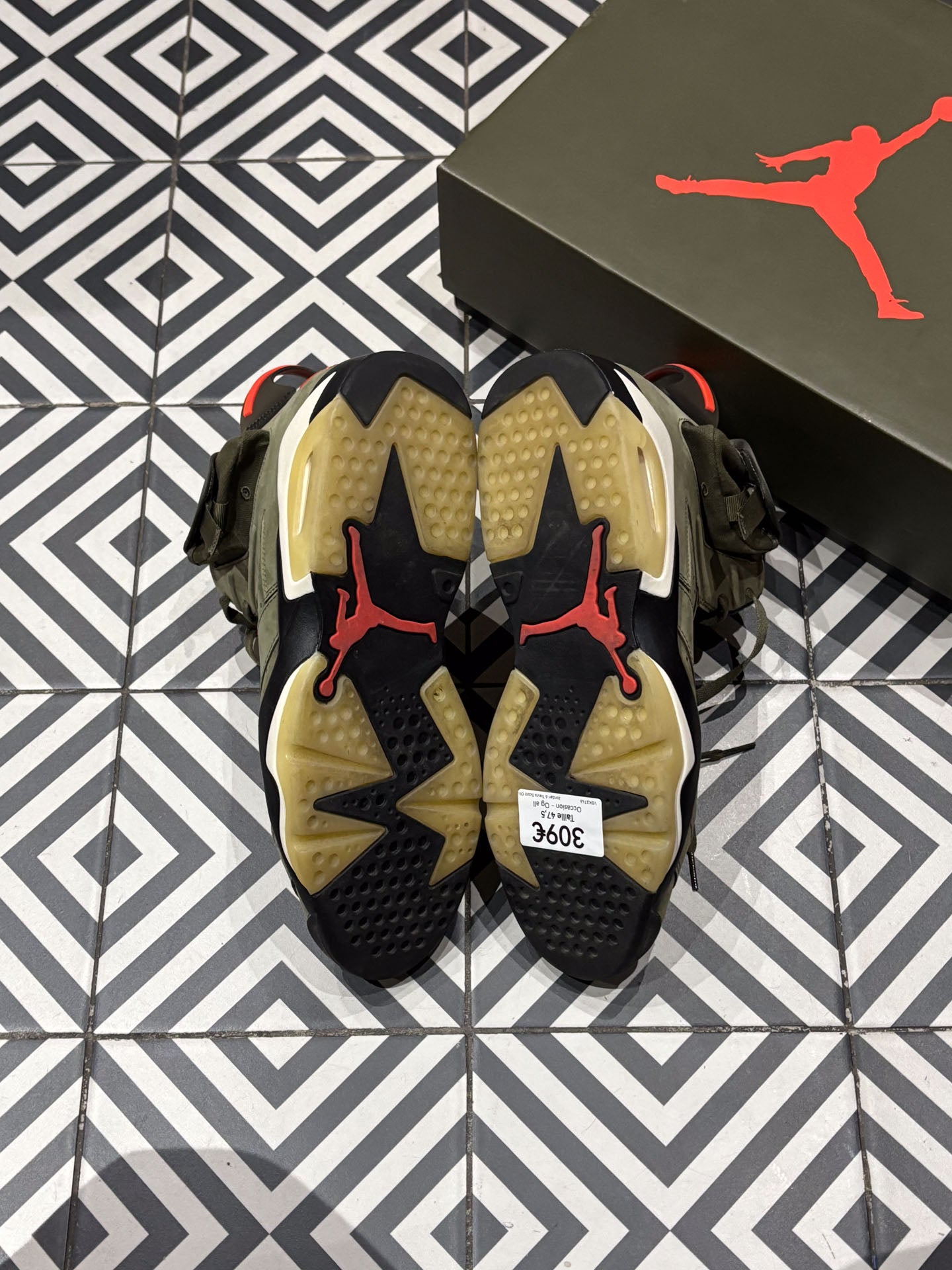 Jordan 6 Travis Scott Olive (Taille 47,5)