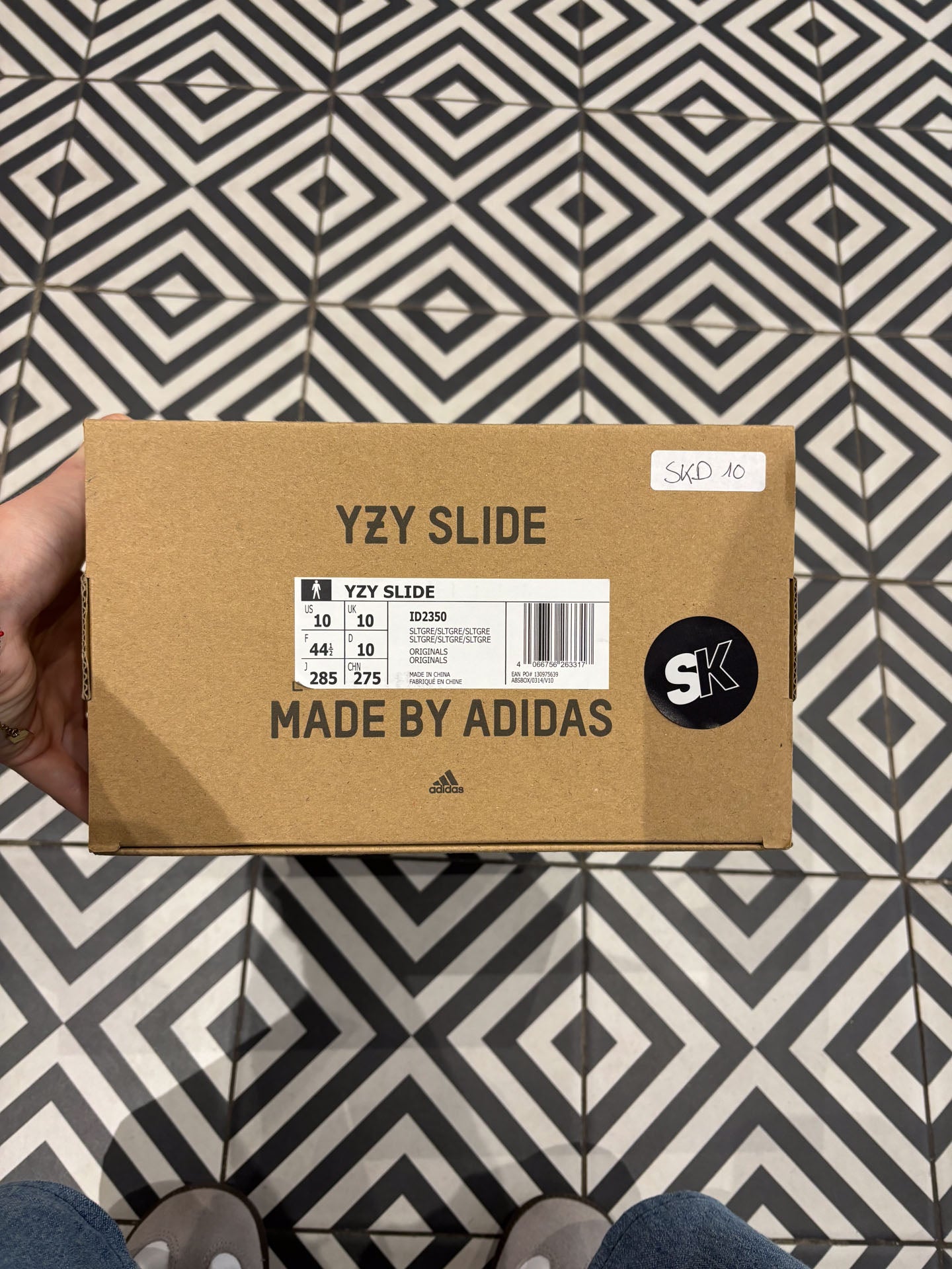 Yeezy Slide Slate Grey (Taille 46)
