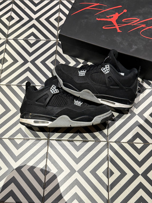 Jordan 4 Black canvas (Taille 45)
