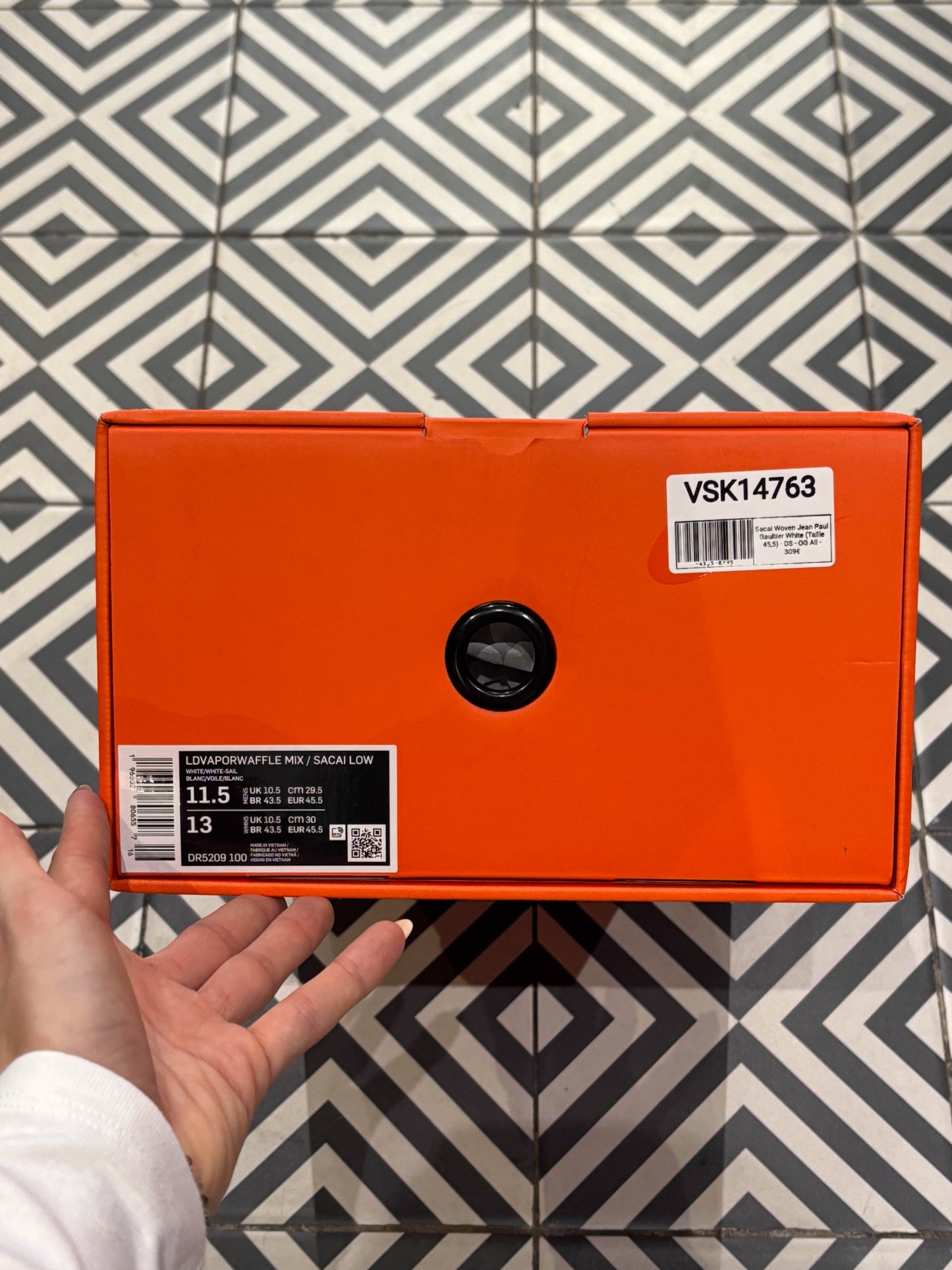 Sacai Woven Jean Paul Gaultier White (Taille 45,5)