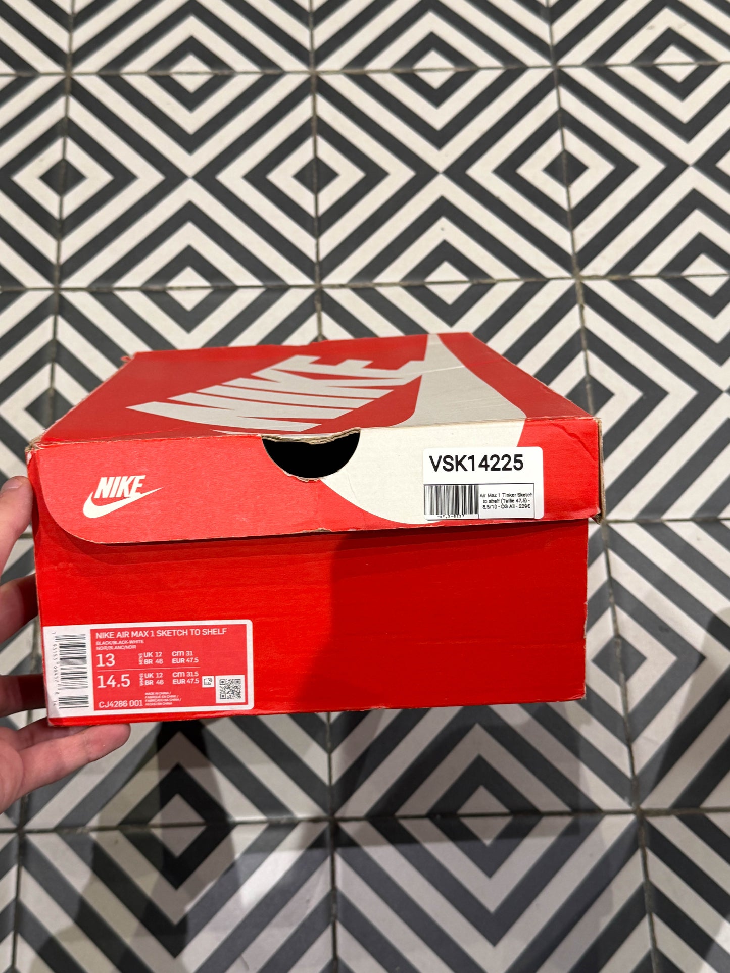 Air Max 1 Tinker Sketch to shelf (Taille 47,5)