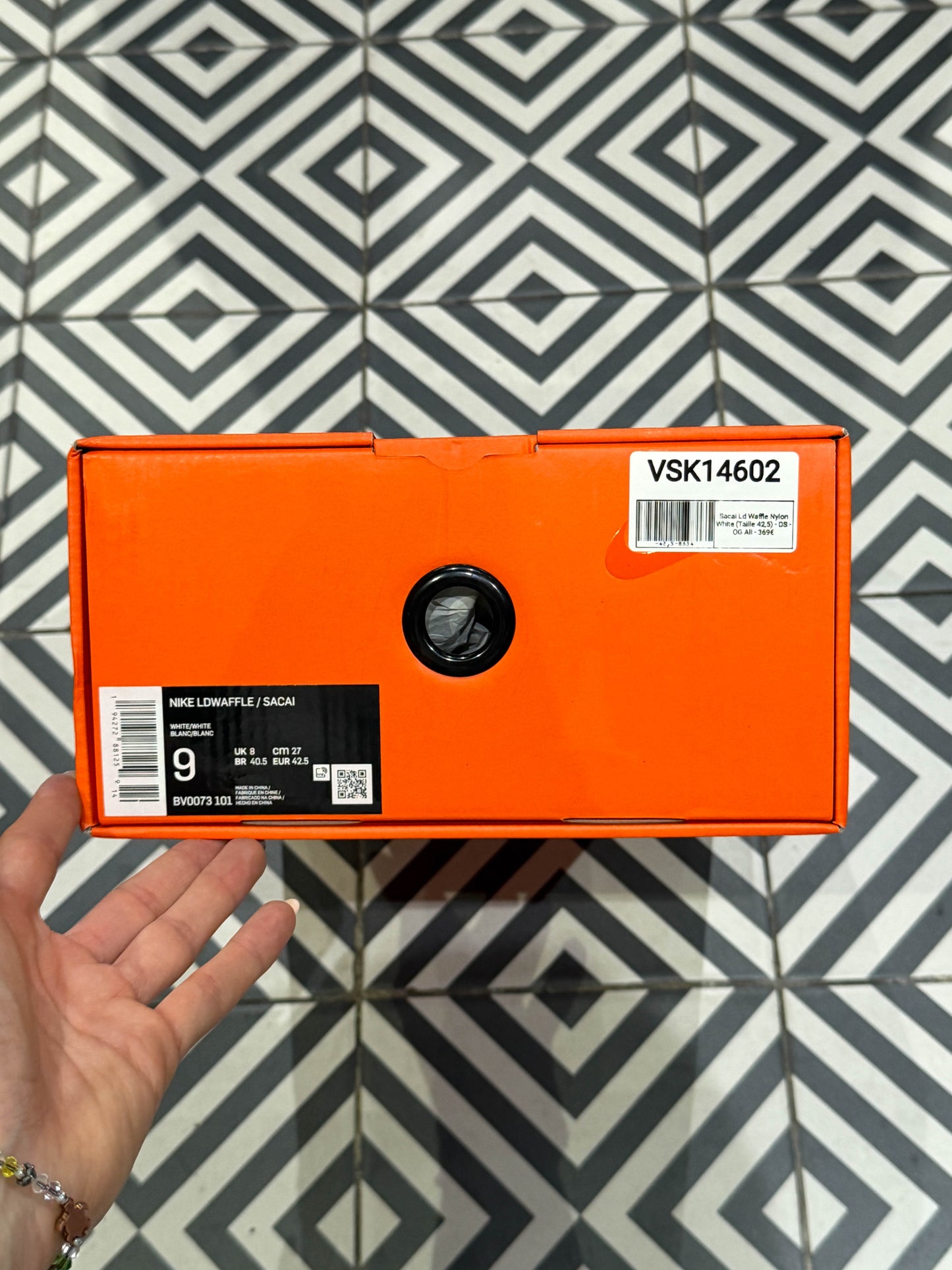 Sacai Ld Waffle Nylon White (Taille 42,5)