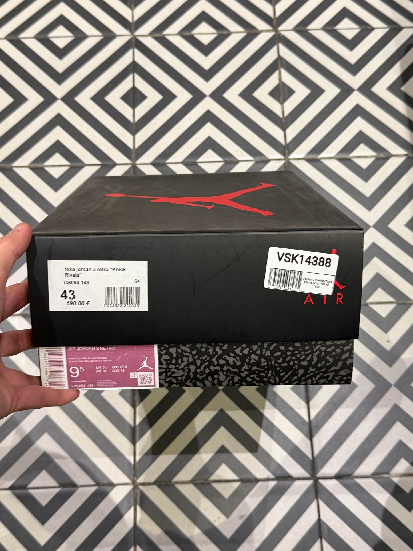 Jordan 3 Knicks (Taille 43)