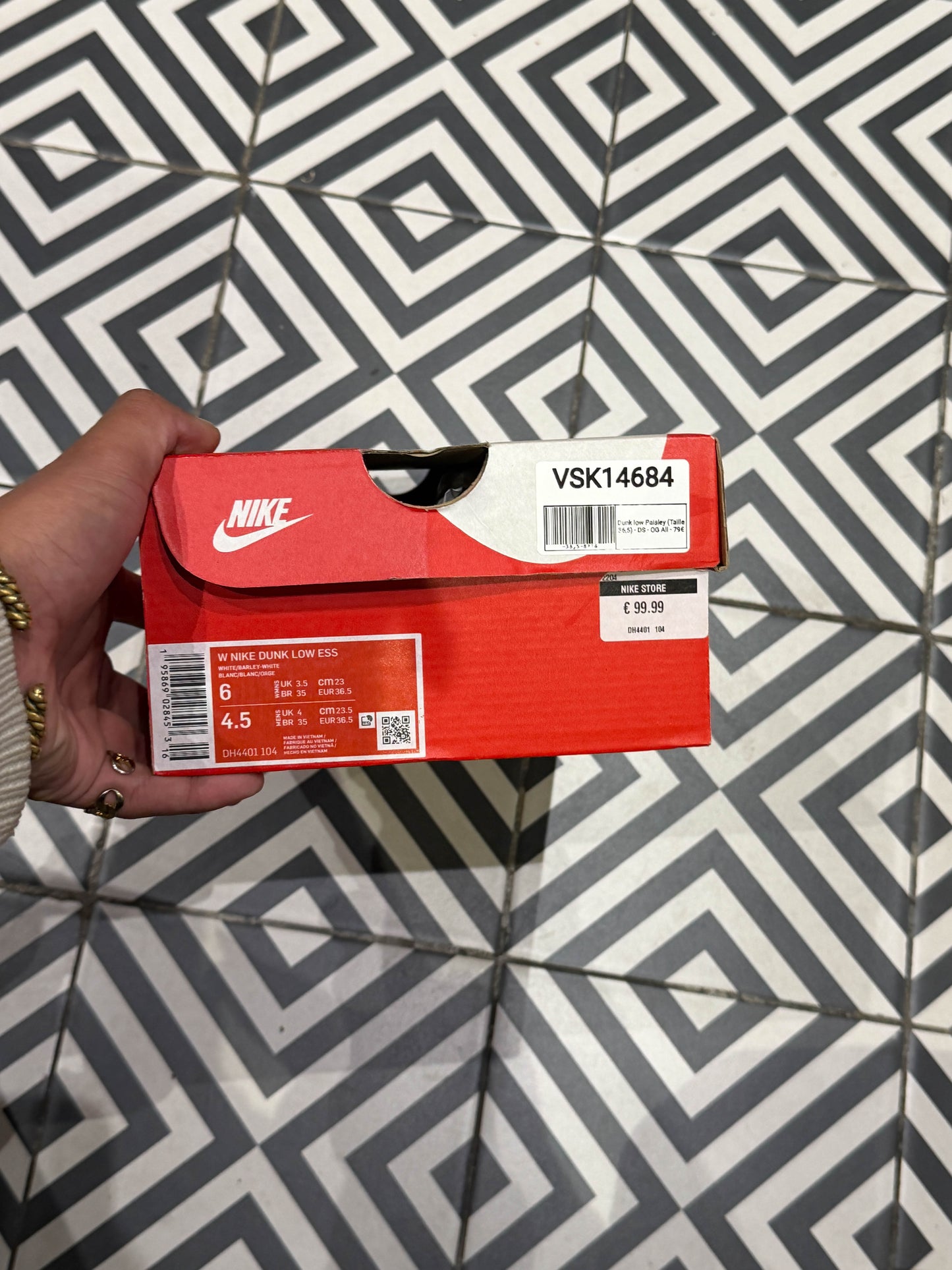 Dunk low Paisley (Taille 36,5)