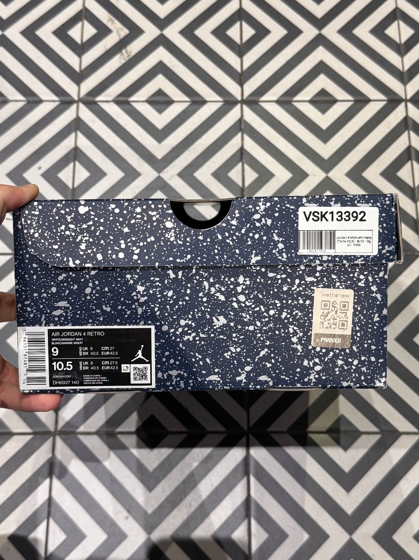 Jordan 4 Midnidht Navy (Taille 42,5)